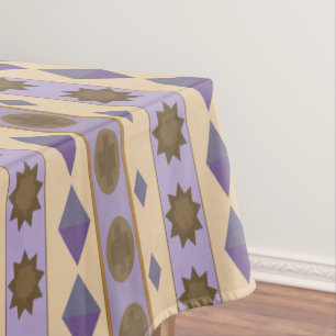 SYMBOLS blue large print Tablecloth