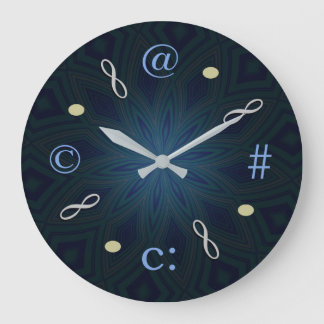 symbols contemporary infinity 001  large clock