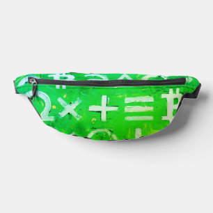 Symbols of Bitcoin (Bright Profit Green - 5) Fanny Pack
