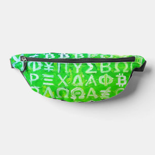 Symbols of Bitcoin (Bright Profit Green - 7) Fanny Pack