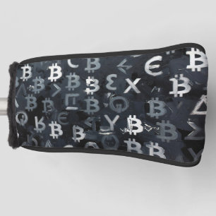 Symbols of Bitcoin (Style: 7) Golf Head Cover