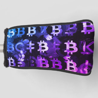 Symbols of Bitcoin (Style: Miami Purple - 2) Golf Head Cover