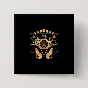 Symbols of Hecate 2 Inch Square Button