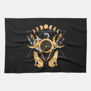 Symbols of Hecate Kitchen Towel