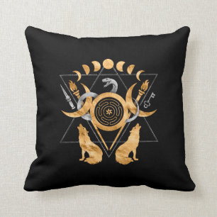 Symbols of Hecate Throw Pillow