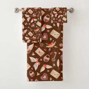 Symbols of Love  Bath Towel Set