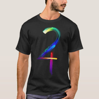 Symbols Of Planets Luminescent Paint T-Shirt