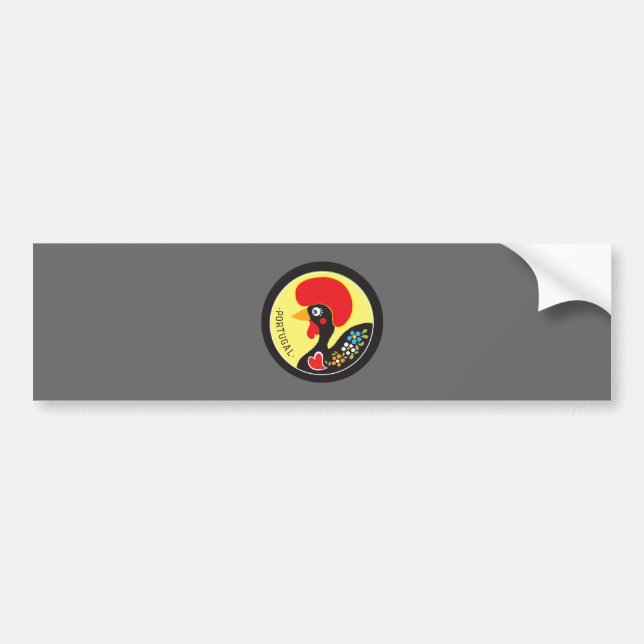 Symbols of Portugal - Galo de Barcelos Bumper Sticker (Front)