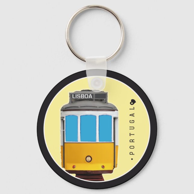 Symbols of Portugal - Lisbon Tramway Keychain (Front)