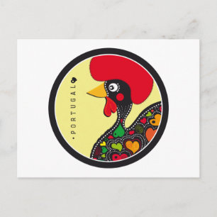 Symbols of Portugal - Rooster Postcard
