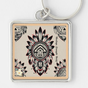 "Symbols of Strength" Keychain