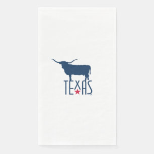 Symbols of Texas, Longhorn, navy Napkin