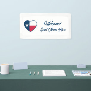 Symbols of Texas, Texas Flag, Heart Banner