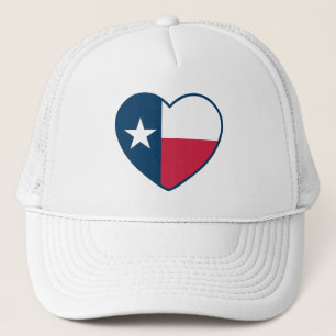 Symbols of Texas, Texas Flag, Heart Trucker Hat