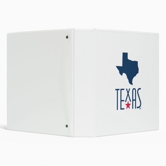 Symbols of Texas, Texas, navy blue Binder (Background)