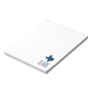 Symbols of Texas, Texas, navy blue Notepad