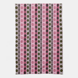 SYMBOLS pink Kitchen Towel