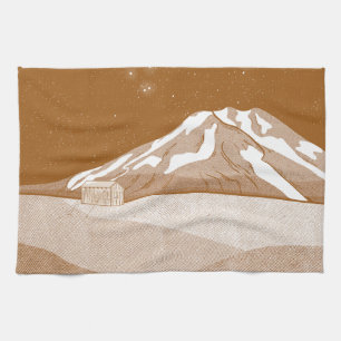 Syme Hut Mount Taranaki Kitchen Towel