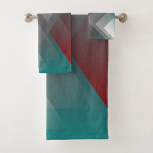 symétrie turquoise en gris bordeaux
