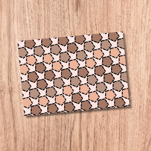 Symmetric Brown Pentagons with Dashed Borders Post-it Notes