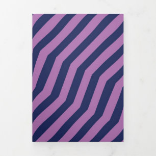 Symmetric diagonal stripes background 11 Tri-Fold holiday card