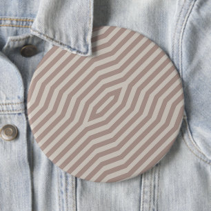 Symmetric diagonal stripes background 12 6 inch round button