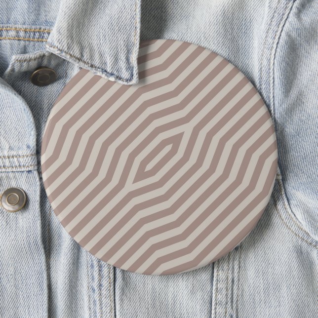 Symmetric diagonal stripes background 12 6 inch round button (In Situ)