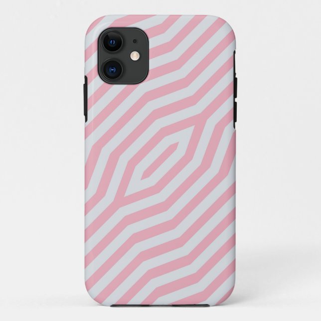 Symmetric diagonal stripes background 13 Case-Mate iPhone case (Back)