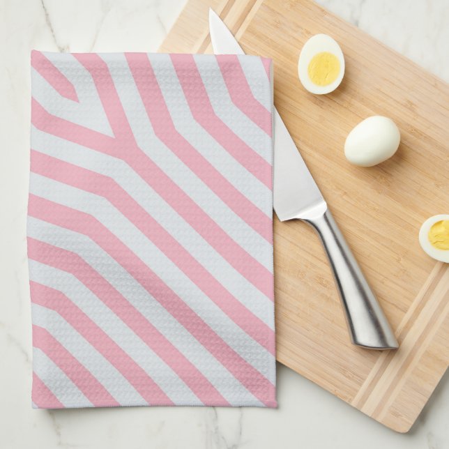 Symmetric diagonal stripes background 13 kitchen towel (Quarter Fold)