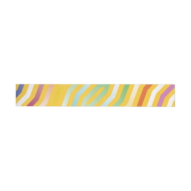 Symmetric diagonal stripes background 3 wrap around label (Individual)