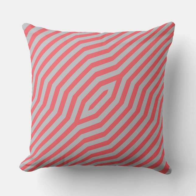 Symmetric diagonal stripes background 5 throw pillow (Front)