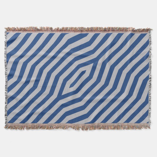 Symmetric diagonal stripes background 6 throw blanket (Front)