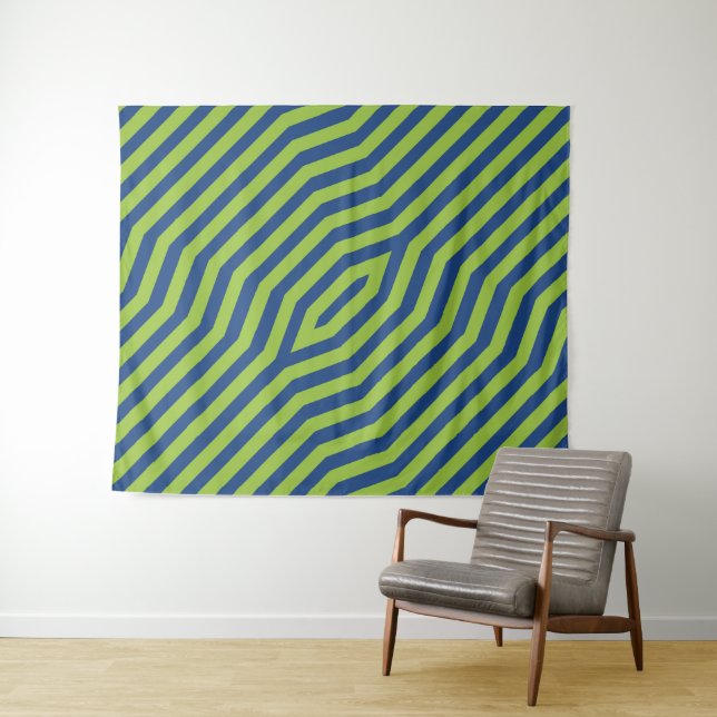 Symmetric diagonal stripes background 7 tapestry (In Situ (Horizontal))