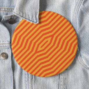 Symmetric diagonal stripes background 8 6 inch round button