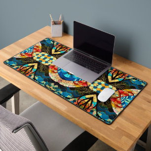SYMMETRIC FOREST JAPANESE ART STYLE DESK MAT