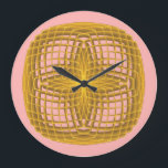 Symmetric pattern large clock<br><div class="desc">Image created by Gagik Sargsyan,  in the program Apophysis 7x. Customize your own wall clock.</div>