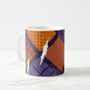 Symmetric Pulse – A Grid of Color and Motion Coffee Mug
