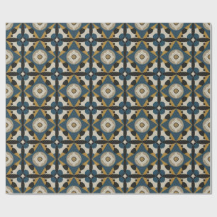 Symmetrical Abstract Art with Bold Geometric Wrapping Paper