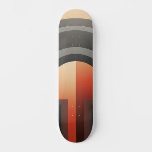 Symmetrical design with arcs skateboard
