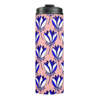 Symmetrical Floral: Colourful Vintage Pattern Thermal Tumbler