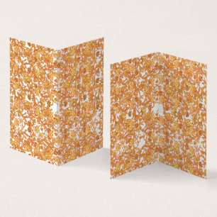 Symmetrical floral pattern with orange motifs rese