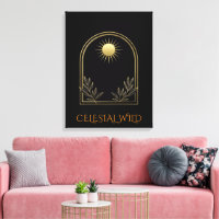 Symmetrical Golden Helios Archway Botanical Art