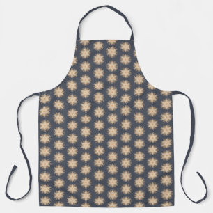 Symmetrical Line Drawing With Earthy Brown Colors Apron