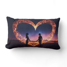 Symmetrical Love: Matching Throw Pillows