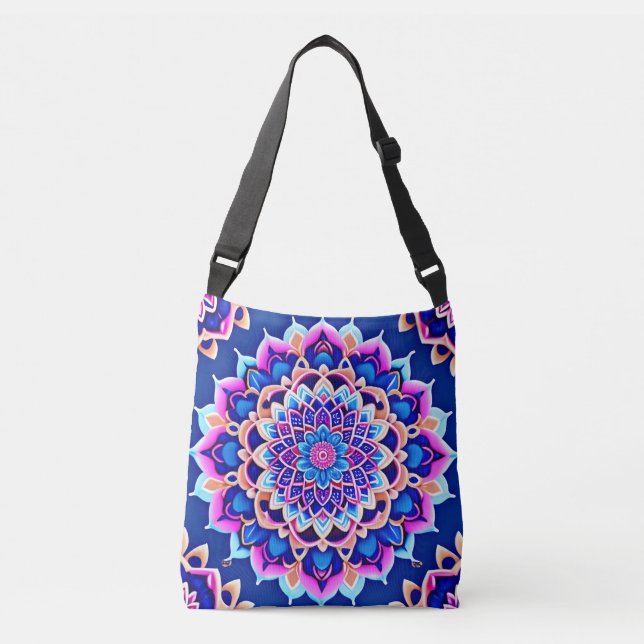 Symmetrical Mandala Crossbody Bags  (Front)