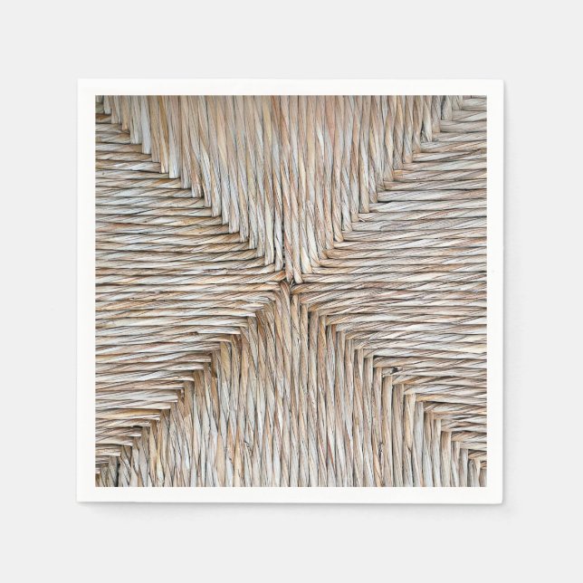 Symmetrical Natural Bamboo Fibre Weave  Napkin (Front)