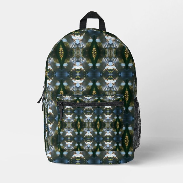 Symmetrical Shapes Printed Backpack (Front)