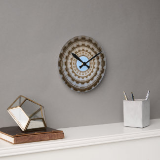 Symmetrical Worm's-Eye View of a Grand Dome Round Clock