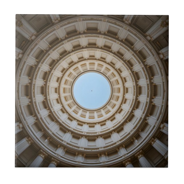 Symmetrical Worm's-Eye View of a Grand Dome Tile (Front)