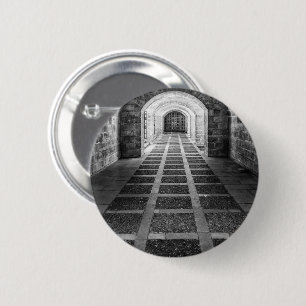 Symmetry in black and white 2 inch round button